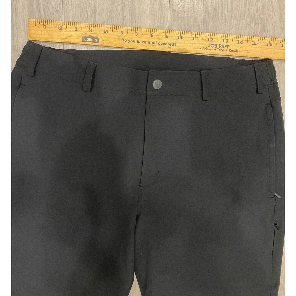 Mack Weldon Shorts Mens Medium Black Performance Zip Pockets Stretch M - Picture 3 of 7